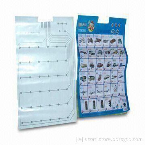 Flexible PCB with 0.05/0.075mm PET Flexible Wire, Membrane Switch and Soft Line